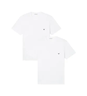 Alternativ bild 0 för Armani Stretch Jersey Loungewear T-Shirts 2P Vit bomull Large Herr