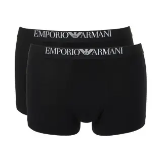 Produktfoto för Armani Viscose Jersey Boxer Kalsonger 2P Svart viskos Medium Herr