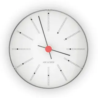 Produktfoto för Arne Jacobsen - Bankers Vejrstationer - Klockan - Wall clock - Ø12 cm