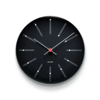 Produktfoto för Arne Jacobsen - Bankers Watches - Klockan - Wall Clock Black Ø29 - Ø29 cm