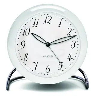 Produktfoto för Arne Jacobsen Clocks AJ LK bordsklocka vit
