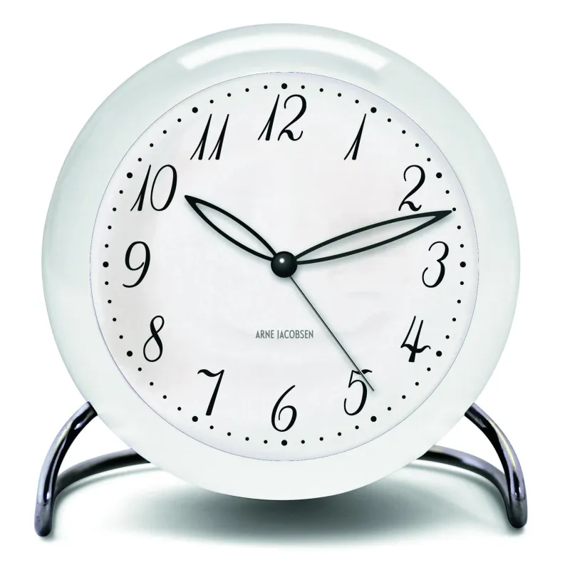 Alternativ bild 0 för Arne Jacobsen Clocks AJ LK bordsklocka vit