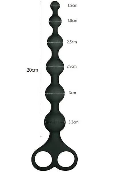 Bild 2 för ARSE BEADS #1 BLACK SILICONE
