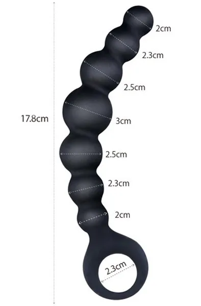 Bild 2 för ARSE BEADS #2 BLACK SILICONE