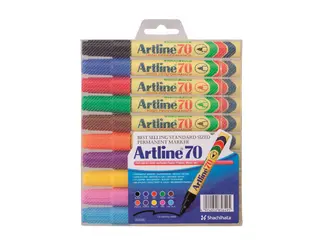 Produktfoto för Artline EK70/10W Permanent ass farver - 10 pcs