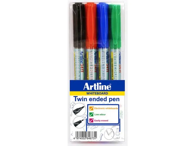 Alternativ bild 0 för Artline Whiteboardpenna 541T 4 färger