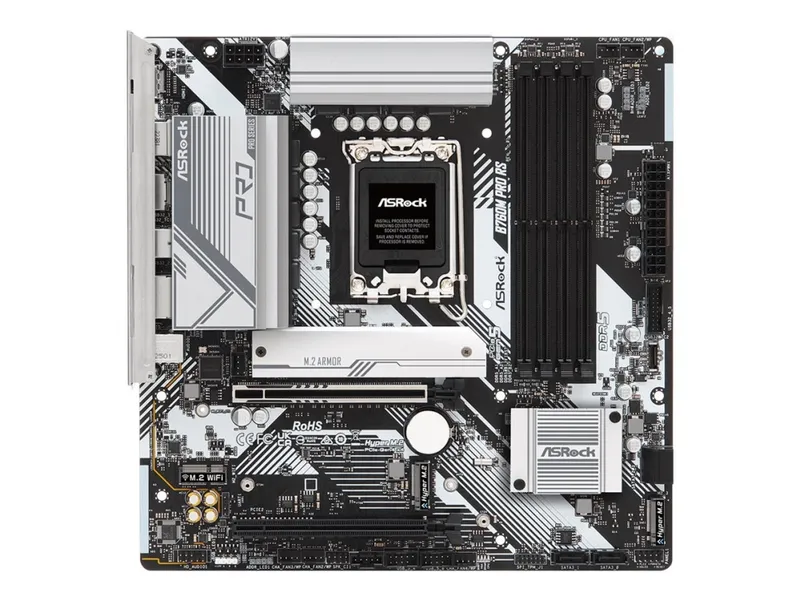Alternativ bild 0 för ASRock B760M PRO RS Moderkort - Intel B760 - Intel LGA1700 socket - DDR5 RAM - Micro-ATX