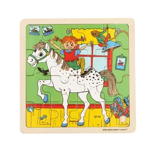 Produktfoto för ASTRID LINDGREN Pussel 16 Pcs Pippi Långstrump - Square Horse