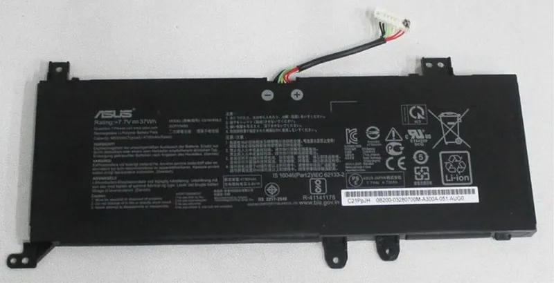 Alternativ bild 0 för ASUS Batteri C21N1818-2 4850mAh / 37Wh / 7.7V / 2 celler