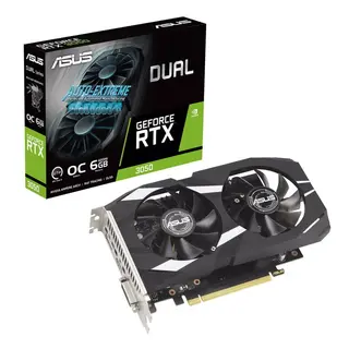 Produktfoto för ASUS GeForce RTX 3050 DUAL OC - 6GB GDDR6 RAM - Grafikkort