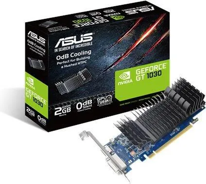 Alternativ bild 0 för ASUS GT1030-SL-2G-BRK - Grafikkort - GF GT 1030 - 2 GB GDDR5 - PCIe 3.0 låg profil - DVI, HDMI - fläktlös