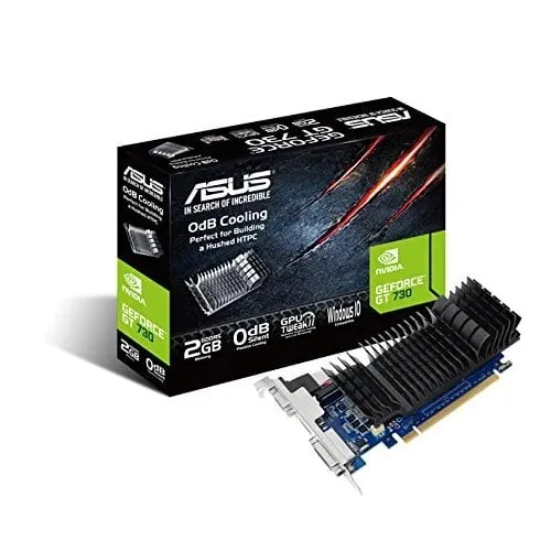 Alternativ bild 0 för ASUS GT730-SL-2GD5-BRK - Grafikkort - GF GT 730 - 2 GB GDDR5 - PCIe 2.0 låg profil - DVI, D-Sub, HDMI - fläktlös
