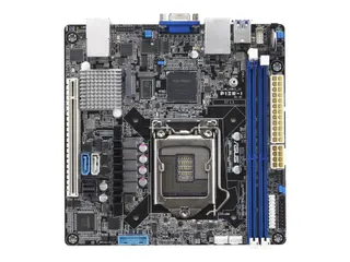 Produktfoto för ASUS P12R-I - Moderkort - mini ITX - LGA1200-uttag - C252 Chipuppsättning - USB 3.2 Gen 1 - 2 x Gigabit LAN - inbyggda grafiken