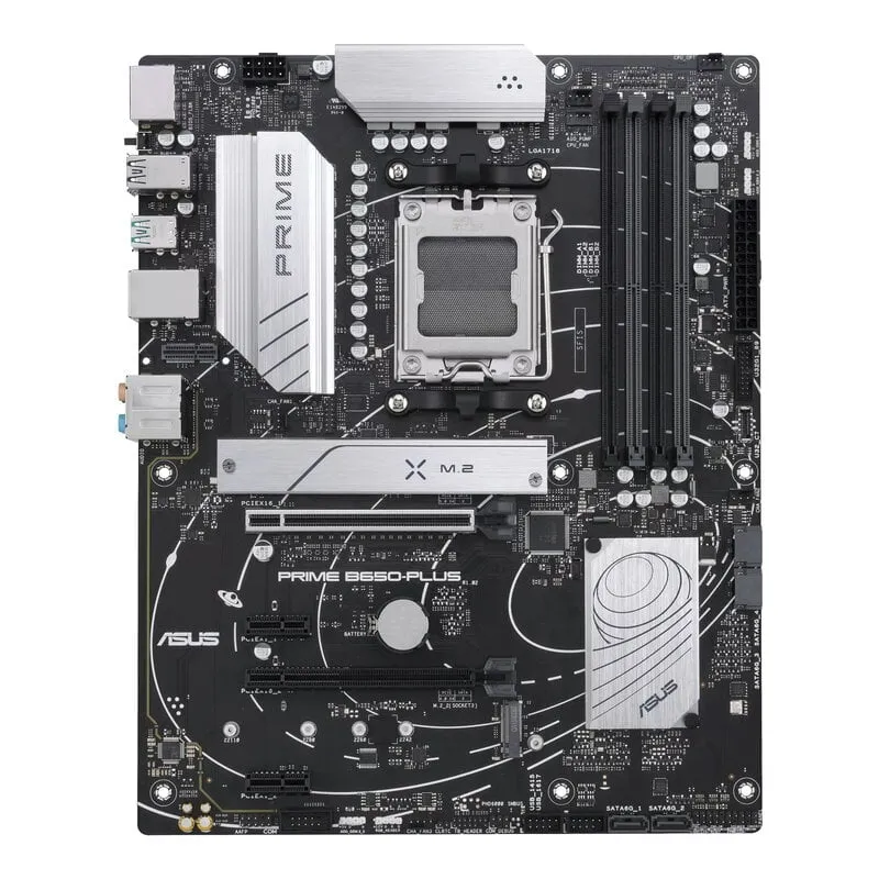 Alternativ bild 0 för ASUS Prime B650-Plus - Moderkort - ATX - Socket AM5 - AMD B650 Chipuppsättning - USB 3.2 Gen 1, USB 3.2 Gen 2, USB-C 3.2 Gen2, USB-C 3.2 Gen 1 - 2.5 Gigabit LAN - inbyggda grafiken (CPU krävs) - HD-ljud (8 kanaler)