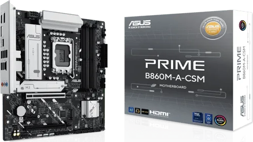 Alternativ bild 0 för ASUS PRIME B860M-A-CSM Moderkort - Intel B860 - Intel LGA1851 socket - DDR5 RAM - Micro-ATX