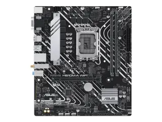 Produktfoto för ASUS PRIME H610M-A WIFI - Moderkort - micro ATX - LGA1700-uttag - H610 Chipuppsättning - USB 3.2 Gen 1, USB 3.2 Gen 2 - Gigabit LAN, Wi-Fi, Bluetooth - inbyggda grafiken (CPU krävs) - HD-ljud (8 kanaler)