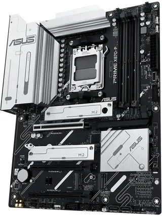 Produktfoto för ASUS PRIME X870-P Moderkort - AMD X870 - AMD AM5 socket - DDR5 RAM - ATX