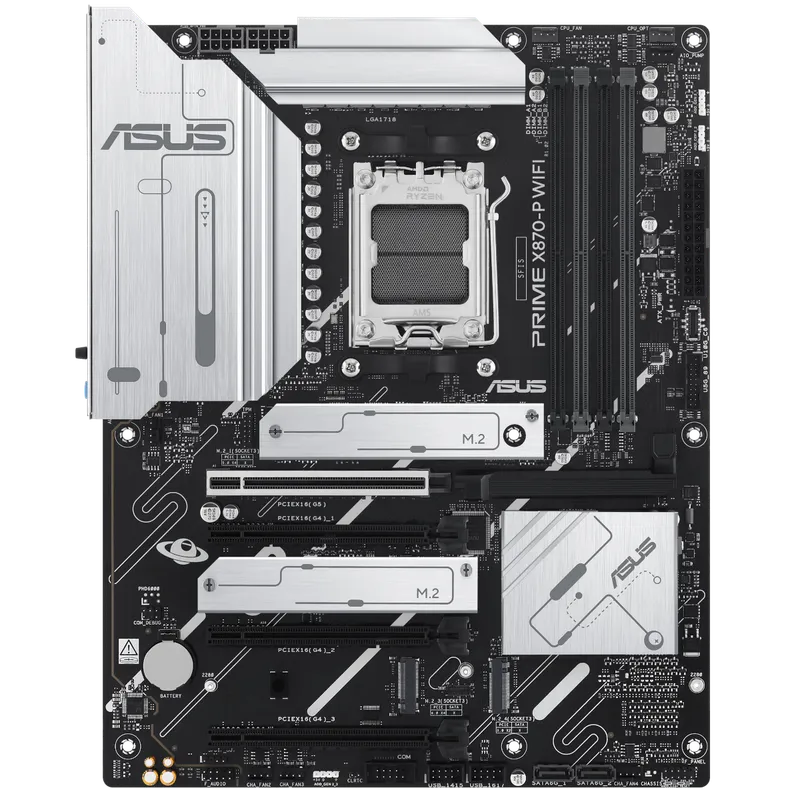 Alternativ bild 0 för ASUS PRIME X870-P WIFI Moderkort - AMD X870 - AMD AM5 socket - DDR5 RAM - ATX