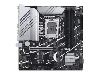 Produktfoto för ASUS PRIME Z790M-PLUS - Moderkort - micro ATX - LGA1700-uttag - Z790 Chipuppsättning - USB 3.2 Gen 1, USB 3.2 Gen 2, USB4, USB-C 3.2 Gen 2x2, USB-C 3.2 Gen 1 - Gigabit LAN - inbyggda grafiken (CPU krävs) - HD-ljud (8 kanaler)