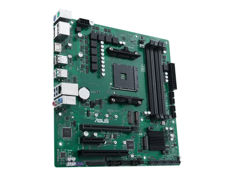 Alternativ bild 0 för ASUS Pro B550M-C/CSM Moderkort - AMD B550 - AMD AM4 socket - DDR4 RAM - Micro-ATX