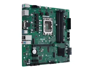 Produktfoto för ASUS PRO B660M-C D4-CSM - Moderkort - micro ATX - LGA1700-uttag - B660 Chipuppsättning - USB-C Gen1, USB 3.2 Gen 1 - Gigabit LAN - inbyggda grafiken (CPU krävs) - HD-ljud (8 kanaler)