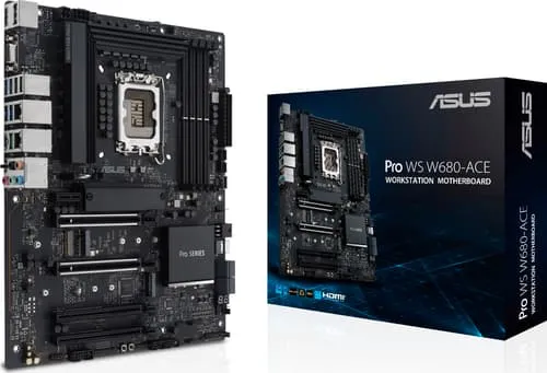 Alternativ bild 0 för ASUS PRO WS W680-ACE Moderkort - Intel W680 - Intel LGA1700 socket - DDR5 RAM - ATX