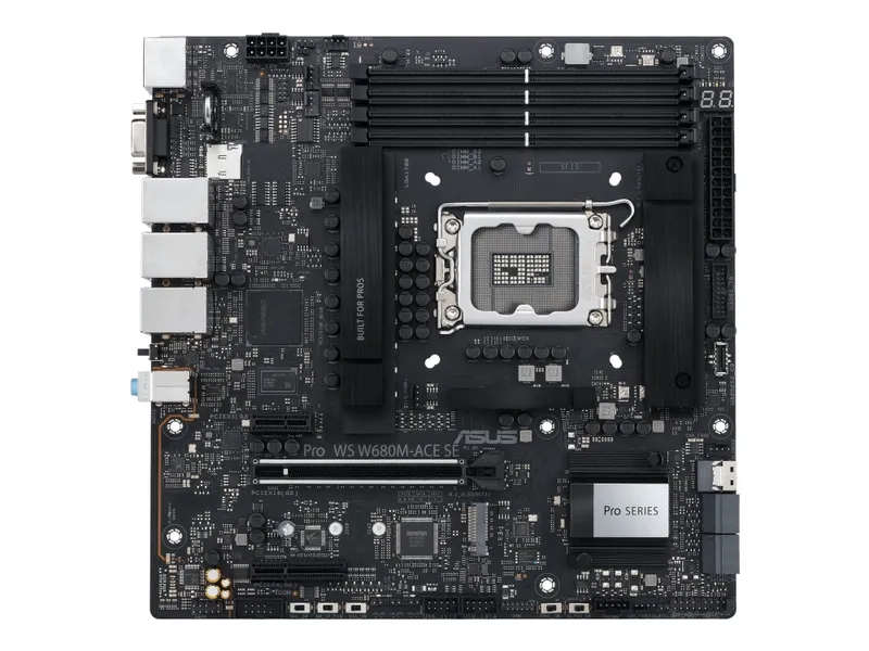 Alternativ bild 0 för ASUS PRO WS W680M-ACE SE Moderkort - Intel W680 - Intel LGA1700 socket - DDR5 RAM - Micro-ATX