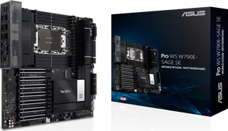 Produktfoto för ASUS PRO WS W790E-SAGE SE Moderkort - Intel W790 - Intel LGA4677 socket - DDR5 RAM - SSI (Server)