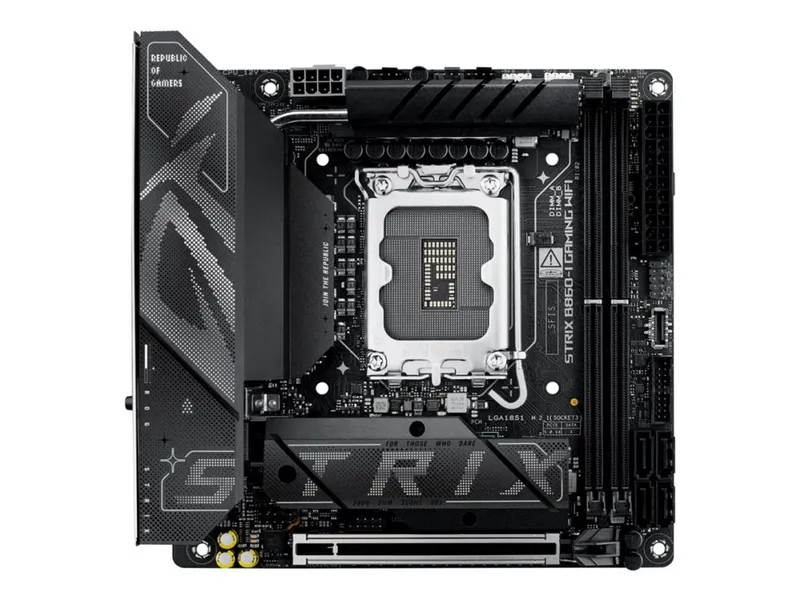 Alternativ bild 0 för ASUS ROG STRIX B860-I GAMING WIFI Moderkort - Intel B860 - Intel LGA1851 socket - DDR5 RAM - Mini-ITX