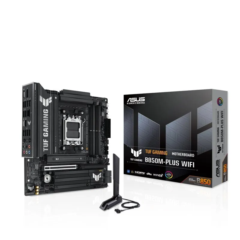 Alternativ bild 0 för ASUS TUF GAMING B850M-PLUS WIFI Moderkort - AMD B850 - AMD AM5 socket - DDR5 RAM - Micro-ATX