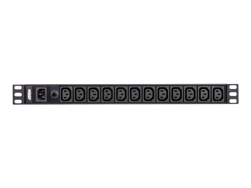 Alternativ bild 0 för ATEN Basic PDU PE0112G - Kraftdistributionsenhet (kan monteras i rack) - AC 100-240 V - 2400 VA - ingång: IEC 60320 C14 - utgångskontakter: 12 (12 x IEC 60320 C13) - 1U - 3.05 m sladd