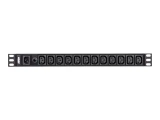 Produktfoto för ATEN Basic PDU PE0112G - Kraftdistributionsenhet (kan monteras i rack) - AC 100-240 V - 2400 VA - ingång: IEC 60320 C14 - utgångskontakter: 12 (12 x IEC 60320 C13) - 1U - 3.05 m sladd