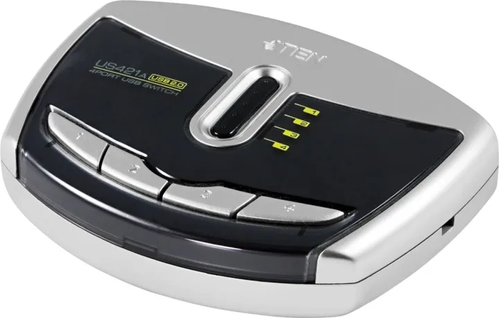 Alternativ bild 0 för ATEN US-421 - USB-växel - 4 x USB 2.0 - skrivbordsmodell