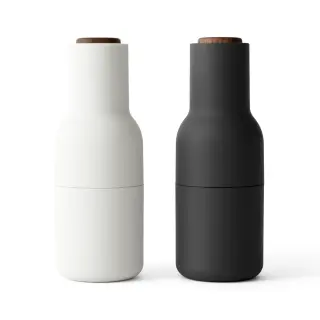 Produktfoto för Audo Copenhagen - Bottle Grinder 2-pack - Kvarn - Ash / Carbon Walnut - H: 20,7 cm Ø: 7,5 cm
