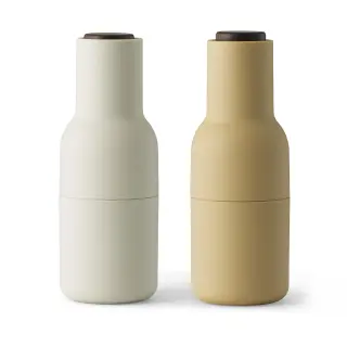 Produktfoto för Audo Copenhagen - Bottle Grinder 2-pack - Kvarn - Barley / Walnut - H: 20,7 cm Ø: 7,5 cm