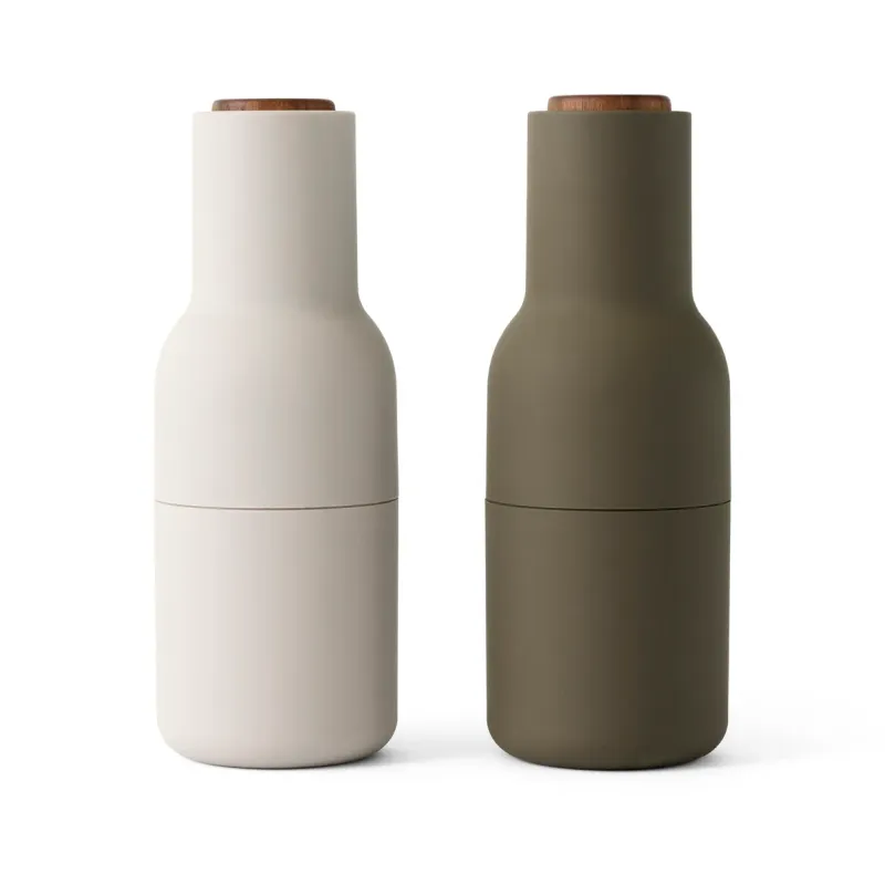 Alternativ bild 0 för Audo Copenhagen - Bottle Grinder 2-pack - Kvarn - Hunting Green / Beige - H: 20,7 cm Ø: 7,5 cm