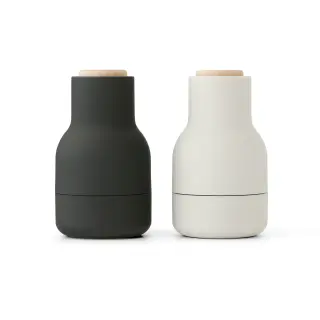 Produktfoto för Audo Copenhagen - Bottle Grinder Small H11,5 Ash/Carbon 2-pack Audo Copenhagen