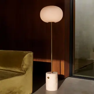 Produktfoto för Audo Copenhagen - JWDA Golvlampa Travertine Brushed Brass Audo Copenhagen