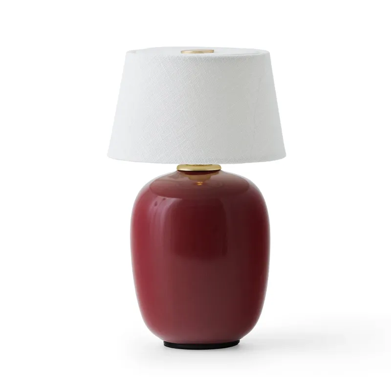 Bild 1 för Audo Copenhagen - Torso Table Lamp Portable - Bärbar lampa - Ruby - H20 x Ø12 cm