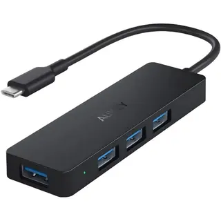 Produktfoto för AUKEY 4 Port USB-C Hub - Svart
