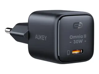 Produktfoto för AUKEY Omnia II Mini Snabbladdare USB-C, PD, 30W - Svart