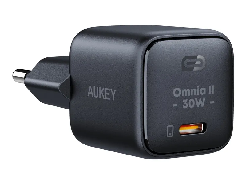 Alternativ bild 0 för AUKEY Omnia II Mini Snabbladdare USB-C, PD, 30W - Svart