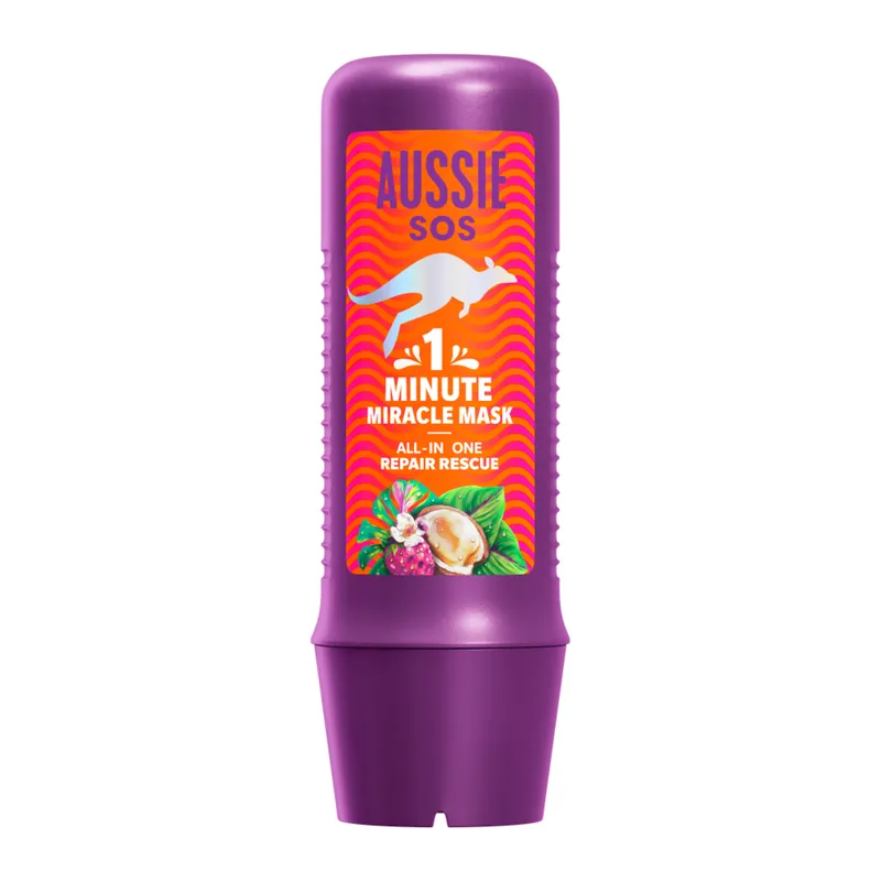 Bild 2 för Aussie SOS 1 Minute Miracle All In One Repair Rescue Hårinpackning 250 ml