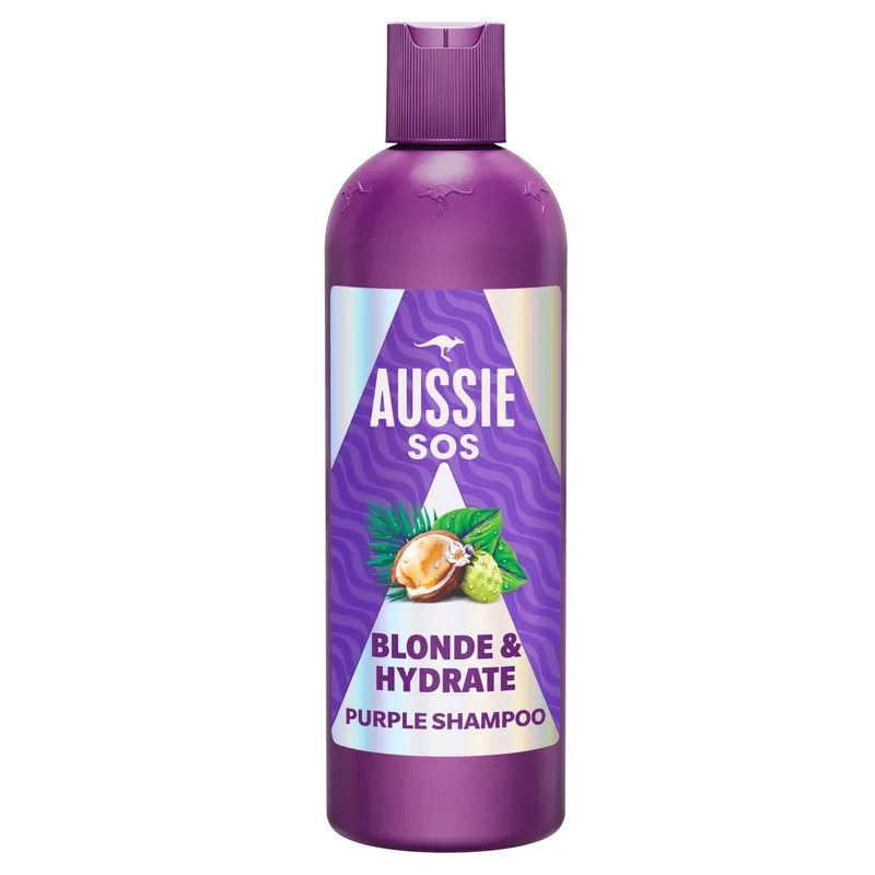 Bild 1 för Aussie SOS Blonde & Hydrate Purple Schampo 300 ml