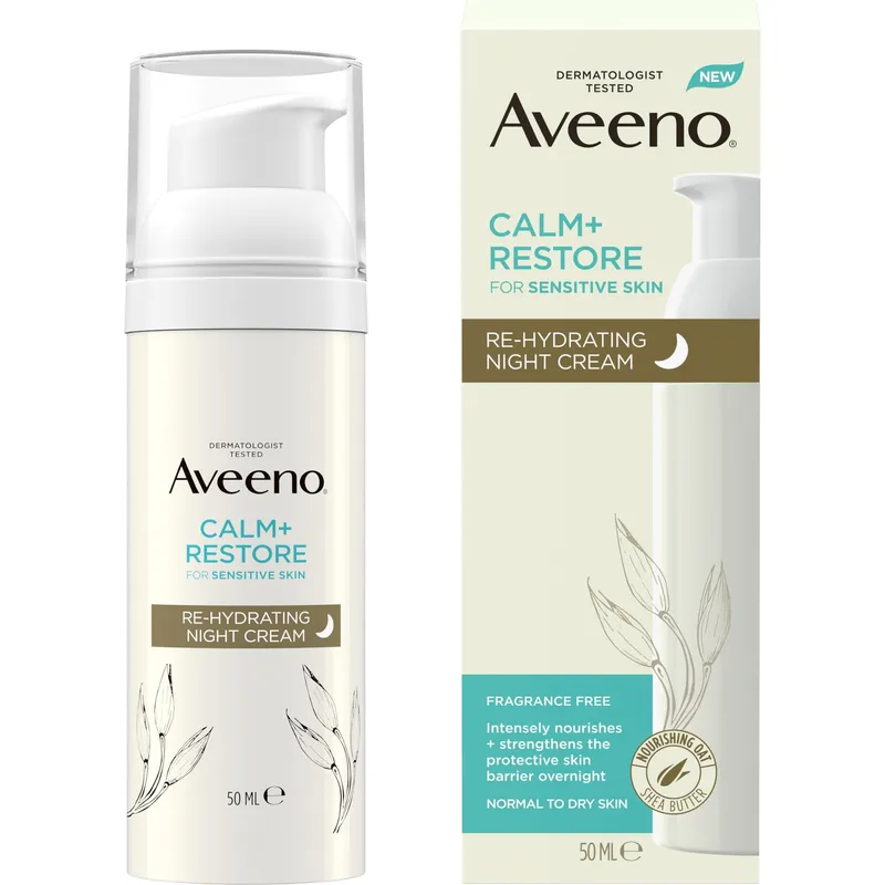 Bild 2 för Aveeno CALM+RESTORE Re-Hydrating Night Cream 50 ml