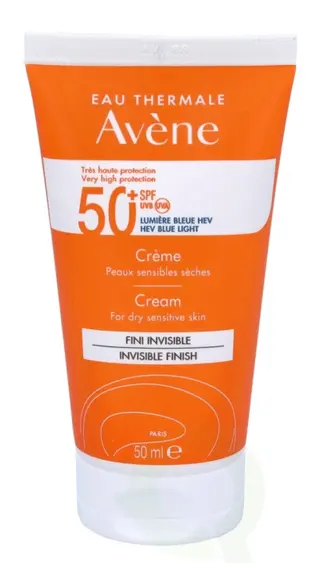 Produktfoto för Avéne Cream For Very Dry Sensitive Skin SPF 50 Invisible Finish 50 ml