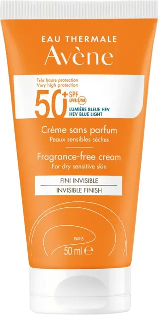 Produktfoto för Avéne Fragrance Free Cream For Dry Sensitive Skin SPF 50 50 ml