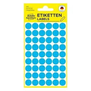 Produktfoto för Avery Färgkodningsprickar ø12 mm blå