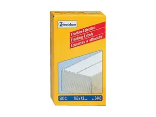 Produktfoto för Avery Frankeringsetikett 163x43mm