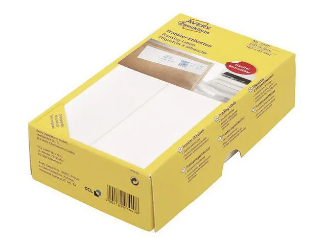 Alternativ bild 0 för Avery Frankeringsetikett 163x43mm